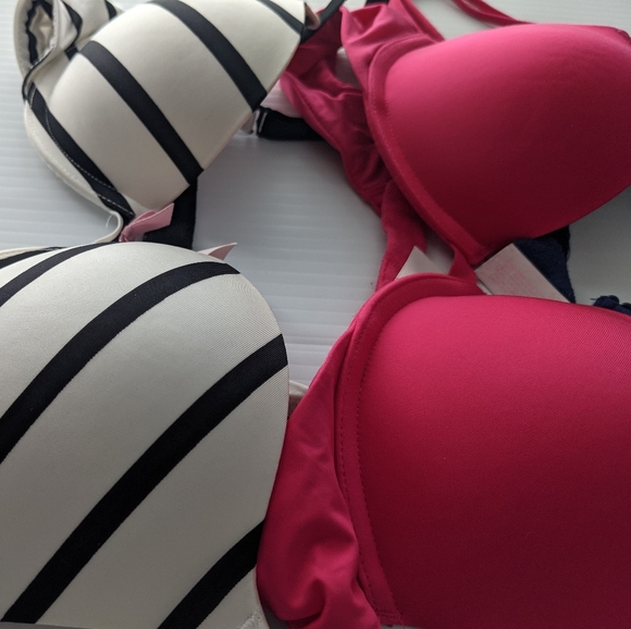 Bundle of 3 Victoria's Secret Padded Push Up Bras - 32 A - Picture 3 of 10